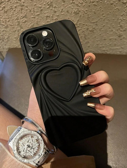 Midnight Heart Ripple Phone Case