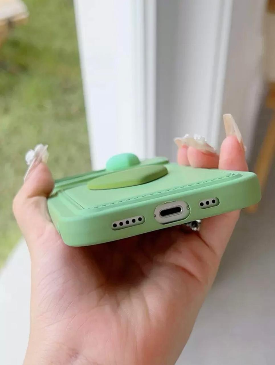 Matcha Heart Wallet Phone Case