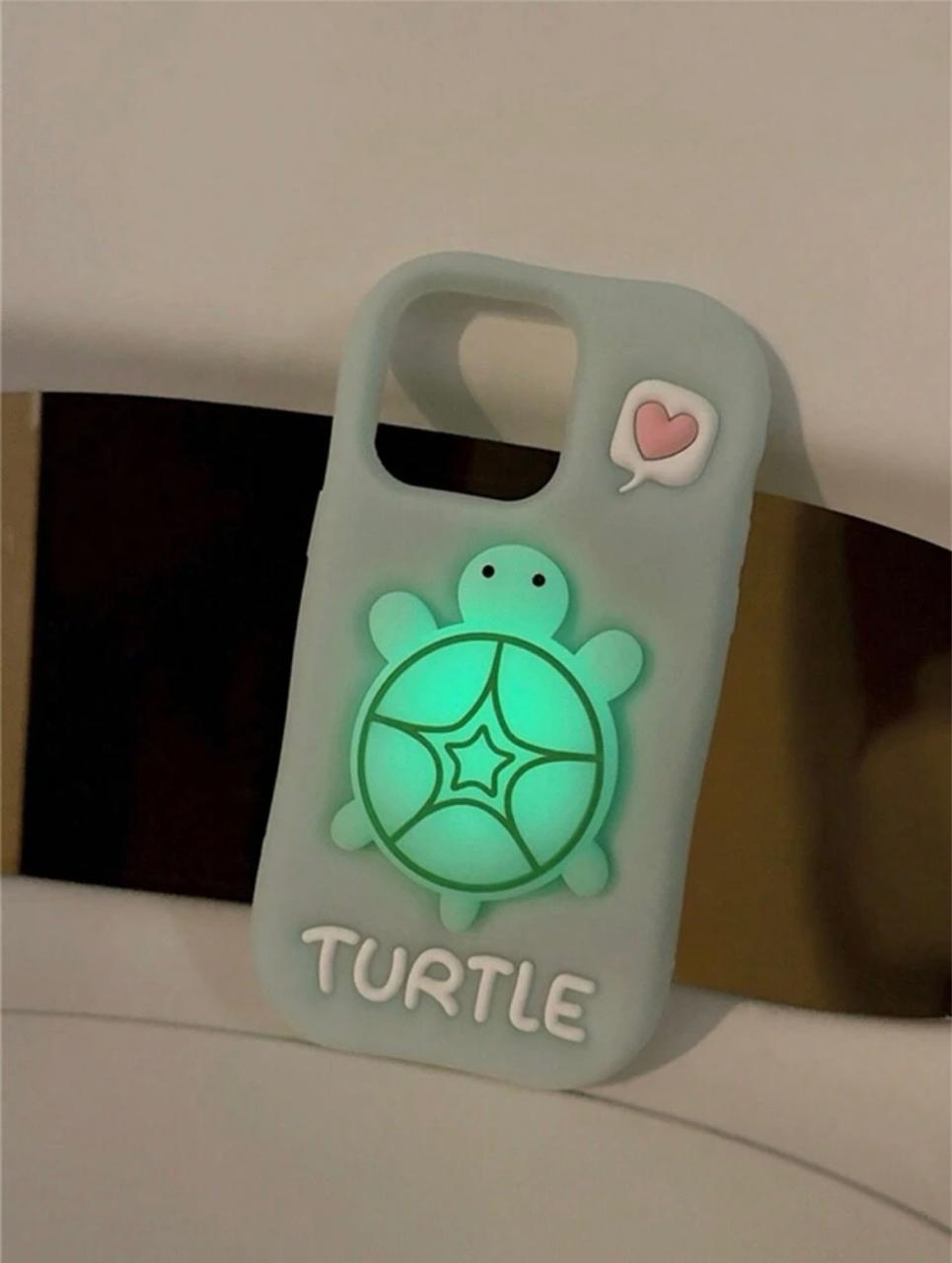 Glow-in-the-Dark Turtle 3D Case