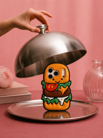 Happy Burger 3D Phone Case
