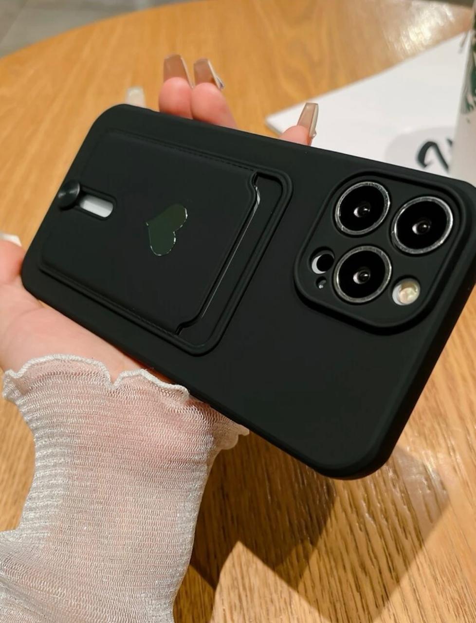 Heart Pocket Card Holder Case