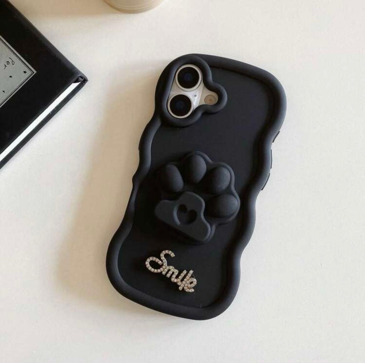 Black Paw Grip Phone Case